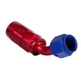 thumbnail image 2 of AN6 Racing Oil / Fuel Line Hose End Swivel Male Fitting Adapter Blue Red Color 45 Degree, 2 of 2