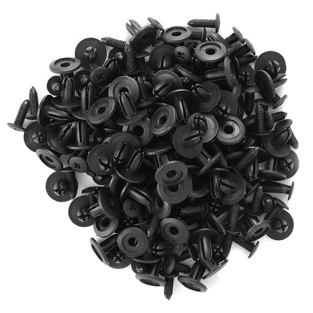 Remaches De Plástico Para Coche, 100 Uds., Diámetro Del Orificio De 6mm