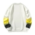 thumbnail image 3 of Elvqul Mens Sweatshirts Crewneck Plain Crew Neck White Sweatshirts for Men Long Sleeve, 3 of 3