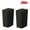Black, variant on 2 Pack Plastic Trash Can with Press Top Lid, 2.6 gal Modern Garbage Can, Small Wastebasket for Bathroom, White