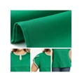 thumbnail image 5 of GRACE & GRANDEUR Women's Plus Size Blouse Contrast Color Keyhole Crew Neck Short Sleeve Casual Summer Tops 2X Green, 5 of 6
