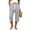 Gray, variant on Tqcoqu Women's Waffle Knit Capri Pants Drawstring Waist Side Pockets Summer Beach Casual Pants,Black Women's S-XXL