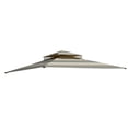 thumbnail image 2 of Garden Winds Replacement Canopy Top Cover for the Bamboo Look Gazebo -Standard 350 - Stripe Stone, 2 of 8