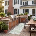 thumbnail image 3 of SAFAVIEH Courtyard Jaylen Botanical Indoor/Outdoor Runner Rug, Ivory/Green, 2'3" x 8', 3 of 12