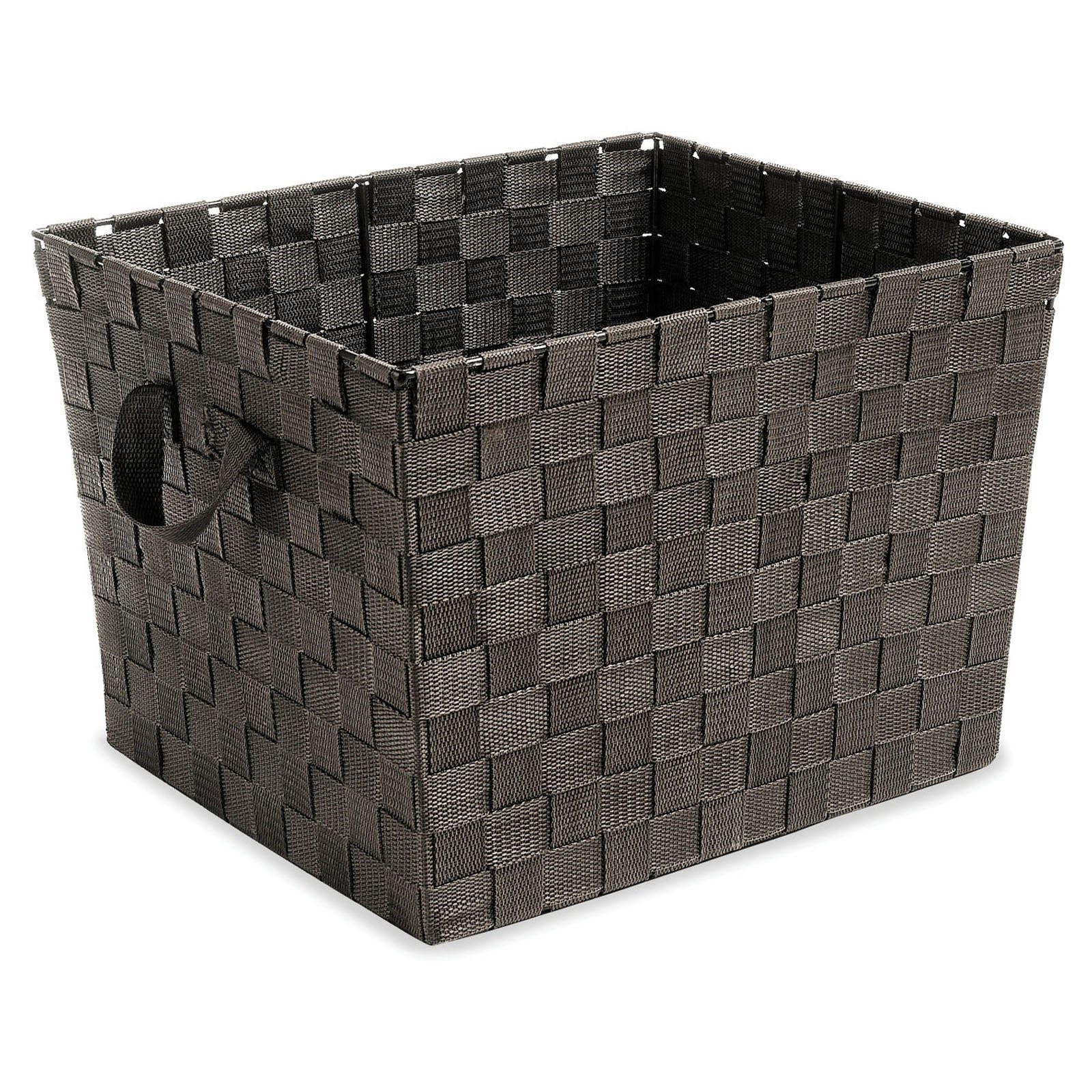 Whitmor Woven Strap Crate Laundry Basket, Espresso - image 2 of 2