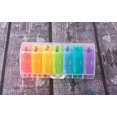 thumbnail image 2 of 7 Day Pill Box Organizer, Rainbow Pill Boxes 7 Day 2 Time, 2 of 2