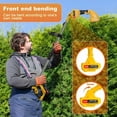 thumbnail image 5 of Cordless Hedge Trimmer with Extension Pole, 21V 2-in-1 Grass Shear & Shrub Cutter, 30-40 Min Runtime, 16/19mm Branch Capacity, for Lawn & Garden Maintenance, 5 of 8