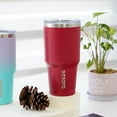 thumbnail image 4 of BJPKPK 30 oz Tumbler with Lid and Straw, Stainless Steel Insulated Travel Coffee Mug Reusable Thermal Cup,Red, 4 of 6