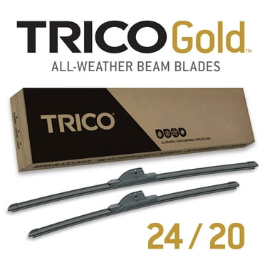 TRICO Gold 2 Pack All Weather Automotive Replacement Wiper Blades 24 and 20 Inch (18-2420)