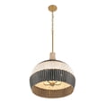 thumbnail image 6 of ZAN-9005-SG-MK Crystorama Lighting Zanzibar - 5 Light Pendant-20.25 Inch Tall and 21 Inch Wide, 6 of 7