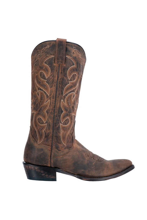 Boots Mens Renegade Embroidered Round Toe Cowboy Mid Calf Boots