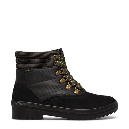 Keds Women's Camp Snow Boot | Water-Resistant Winter Boots With Faux Shearling Lining & Thinsulate Warmth | Cute & Functional