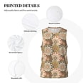 thumbnail image 3 of Xecao Mandala print basketball shirt for both men and women, a unisex basketball jersey perfect for theme parties-4X-Large, 3 of 6