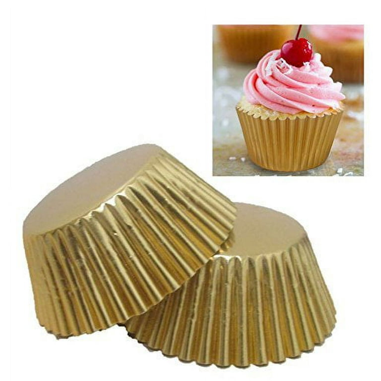 STANDARD Foil Cupcake Liners / Baking Cups – 50 ct IVORY – Cake