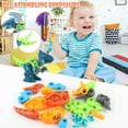 thumbnail image 1 of Aodebiao Mechanical Dinosaur STEM Toy Assembly Kit DIY Disassemble Puzzle Set Educational Science Building Playset ABS Safe Screw Tool Hands-On Learning Creative Decoration Gift, 1 of 8