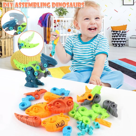 Jiaeri DIY Dinosaur Building Kit STEM Educational Toy Construction Set for Kids Science Learning Activity