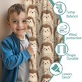 thumbnail image 3 of Blackout Kids Curtains,Hedgehog Pattern Childrens Insulated Curtains Set Of 2,Bedroom Essentials,Toddler Room Decor 42"x84"(106x213cm), 3 of 4