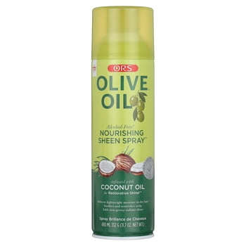 ORS Olive Oil Nourisihng Sheen Spray with Coconut Oil for Restorative Shine, 11.7 oz