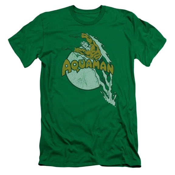 DC Comics Men's  Splash Slim Fit T-shirt Green