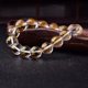 thumbnail image 4 of Pulsera de mantra de seis caracteres con cristales blancos esmerilados y letras bronceadas Pulsera de mantra Daming, 4 of 6