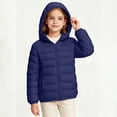 thumbnail image 6 of KyCheLot Boys Girls Zip up Jacket Solid Color Long Sleeve Hooded Outerwear Kids Winter Warm Windproof Coats, 6 of 8