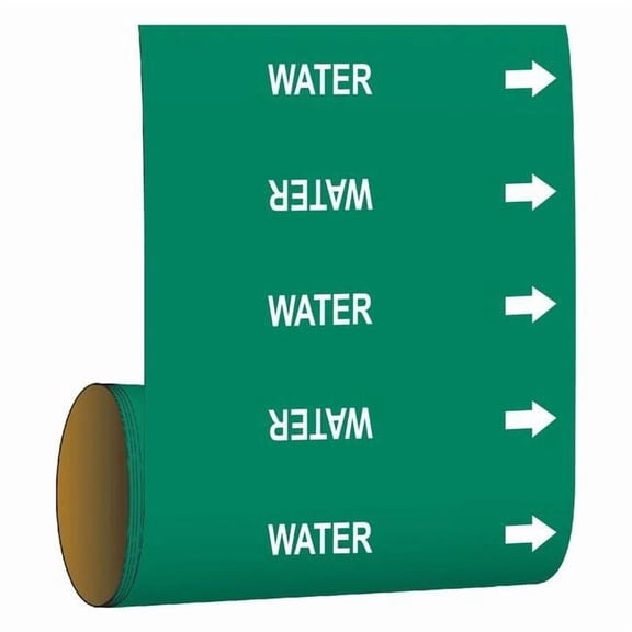 Brady Pipe Marker,Water,Green, 41482 41482