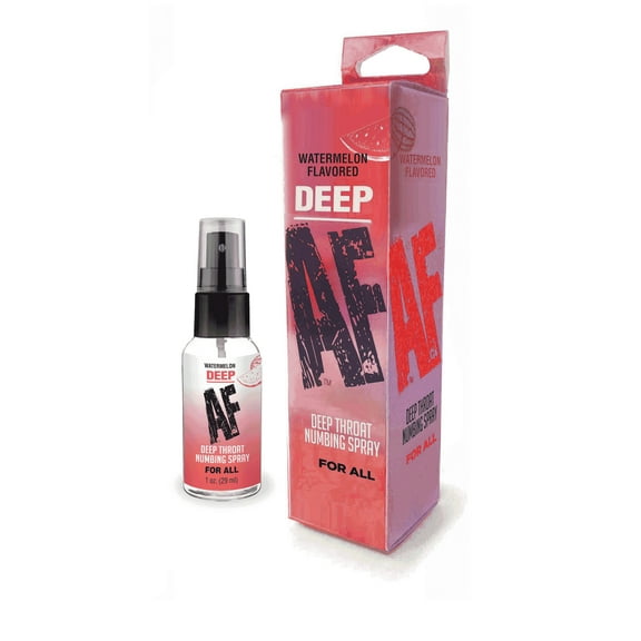 Deep AF Watermelon Flavored Deep Throat Numbing Spray 1 oz.