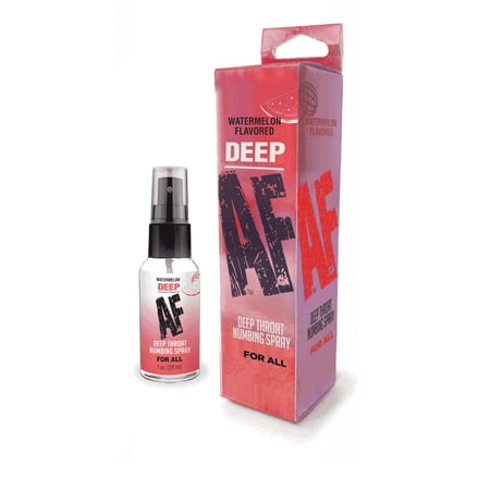 Deep AF Watermelon Flavored Deep Throat Numbing Spray 1 oz.