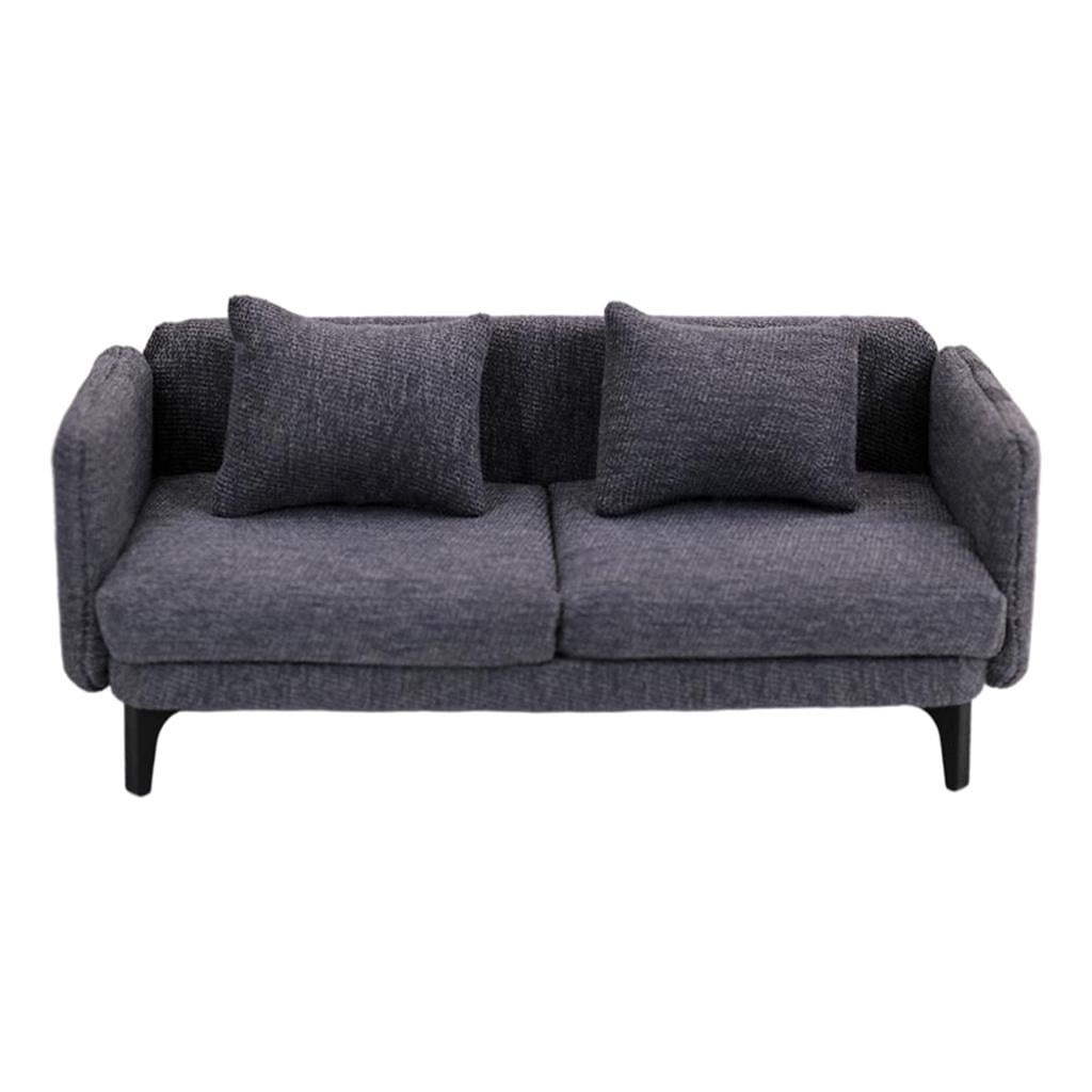 Miniature Dollhouse Sofa Dollhouse Double Sofa Kits Dollhouse