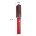 thumbnail image 3 of Ajuste de peine de aire caliente Alisado de cabello Secador de rizos Férula de flequillo (UK Red), 3 of 6