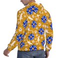 thumbnail image 3 of Hoodies for Men - White Gecko Lizard Blue Flower Long Sleeve Comfrt Men'S Fashion Hoodies & Sweatshirts, Sweatshirts for Men Hoodies Pullover Clothing Clothes with Pouch, 3 of 7