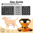 thumbnail image 3 of No Pull Dog Harness Front Clip Heavy Duty Reflective Easy Control Handle for Large Dog Walking(Orange,L), 3 of 9