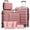 Rose Gold, variant on Gowill 6 Piece Luggage Sets,13/20/24/28 inch Hardside Lightweight ABS Suitcase With Expandable Duffle Bag (Navy Blue Tan)