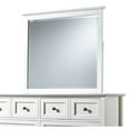 thumbnail image 2 of Neo Solid Mahogany Wood Dresser Mirror, Beveled Trim Top, White, 2 of 5
