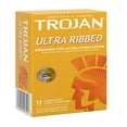 thumbnail image 3 of Trojan Stimulations Ultra Ribbed Lubricated Condoms, 12 Count, 3 of 8
