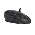 thumbnail image 3 of Gorro de boina para mujer Yinane Vintage de moda informal elegante negro, 3 of 8
