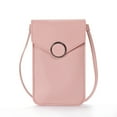 thumbnail image 1 of RKSTN Mobile Phone Money Touch Screen Transparent Mobile Phone Case Wallet Female Card Case Retro Student Buckle Small Wallet Pink Home Storage, 1 of 1