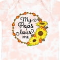 thumbnail image 4 of Inktastic My Pops Loves Me with Sunflower Wreath Boys or Girls Baby Bodysuit, 4 of 5