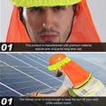 thumbnail image 4 of Construction Hat Cover Hard Hat Sun Shade Helmet Neck Protection (Orange), 4 of 9