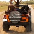 thumbnail image 3 of KAKALAD Camouflage American Usa Flag 01 Spare Tire Cover Universal Vehicle Accessories Buckle Car Tools 17”in, 3 of 6