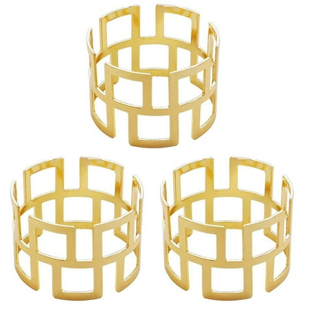 

Napkin Ring 12 Pcs Gold Napkin Ring is Suitable for Party Thanksgiving Wedding Decoration or Leisure Table Decoration