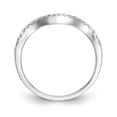thumbnail image 2 of Solid 14k White Gold Diamond Wedding Band Ring Size 5 (.19 cttw.), 2 of 8