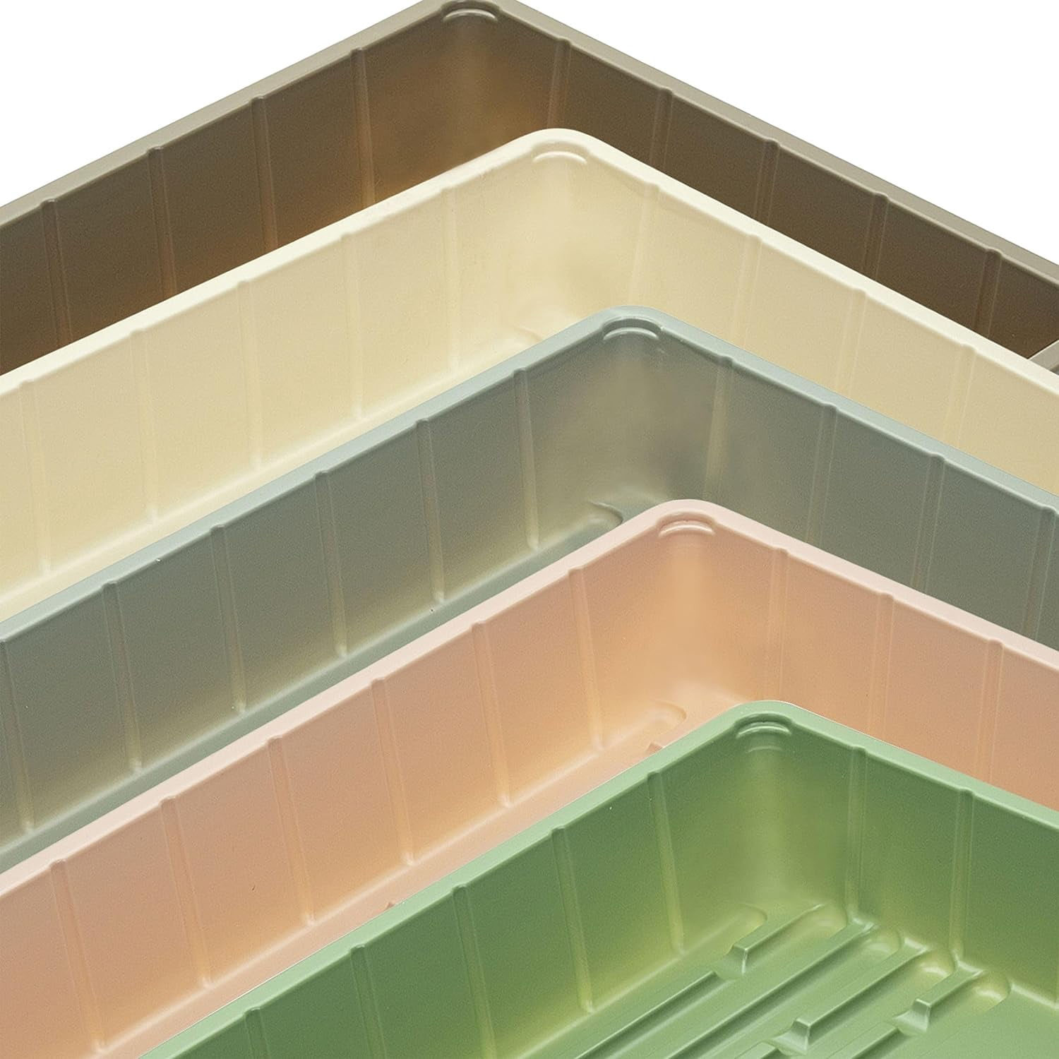 Mr. Pen- Plastic Growing Trays, 5 Pack, Assorted Colors, Plant Tray, Seed Tray, Seedling Tray