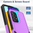 thumbnail image 3 of YEYKX Defender Case for Samsung Galaxy A52 4G/5G Heavy Duty 1 in 1 Design Rugged Full Body Dustproof Shockproof Bumper Non-Slip Protective Cover,Purple,For Galaxy A52 4G/5G, 3 of 5