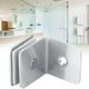 thumbnail image 2 of Alupre 90 ° Acero inoxidable Baño Ducha Vidrio Puerta Clip Abrazadera Bisagra Soporte Soporte, 2 of 9