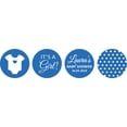 thumbnail image 2 of Darling Souvenir 190 Pcs Its A Girl Theme Custom Stickers for chocolate Candy Labels-Medium Blue, 2 of 2