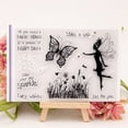 thumbnail image 4 of ROZYARD Fairy Clear Stamps Elegant Flower Fairy Dragonfly for Butterfly Wishes Letters C, 4 of 10