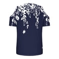 thumbnail image 4 of Tops de Algodón para las Mujeres Impresión de Manga Corta Cuello en V Fuera Del Hombro Blusa de Moda, Imitación de Algodón para el Hogar Diario, 4 of 7