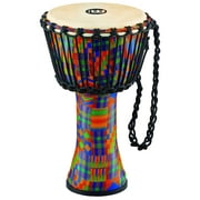 Meinl Percussion 8" Travel Series Roped-Tuned Djembe w/ Synthetic Head (Kenyan Quilt Finish)