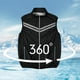 thumbnail image 5 of Ropa Summer con aire acondicionado para hombres para mujeres chaleco refrescante para al aire libre (3xl) negro, 5 of 8